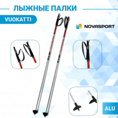Палки VUOKATTI 140 Black/Red ALU